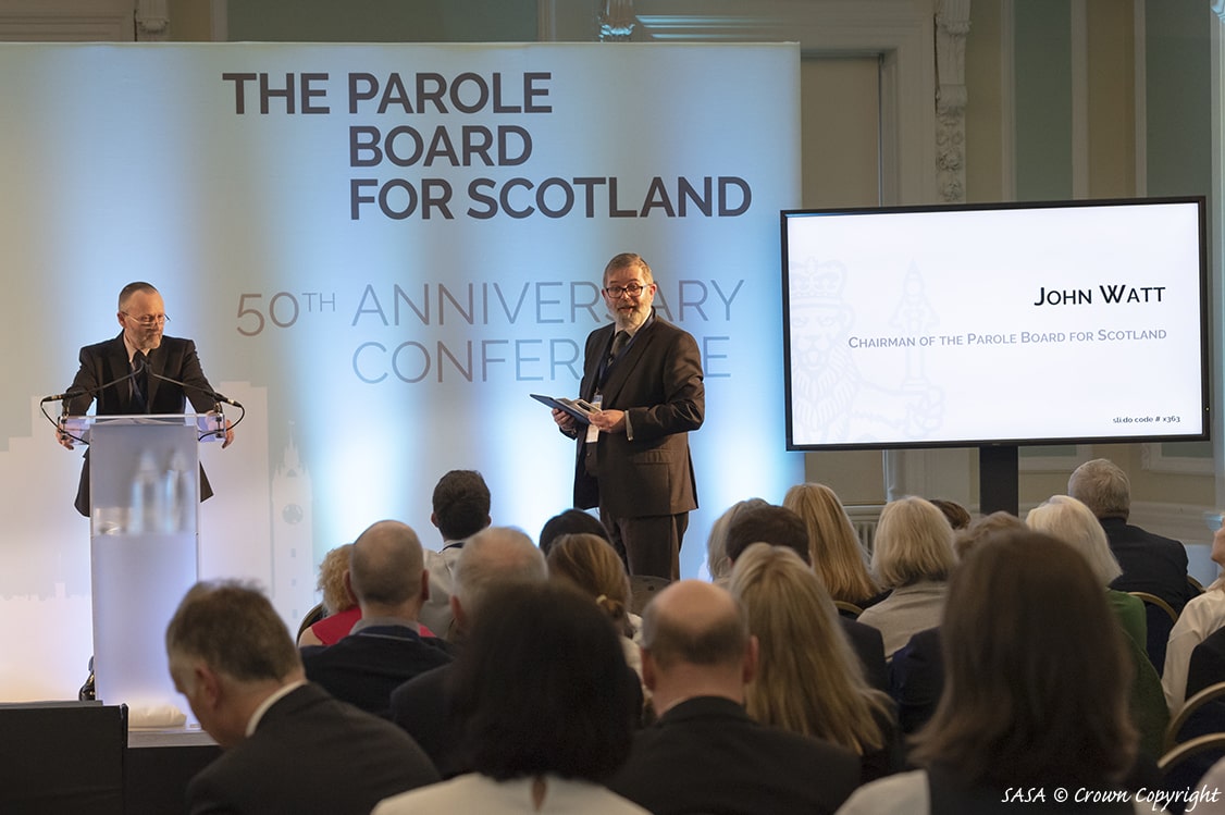 The Parole Board for Scotland 50th Anniversary Conference, John Watt, Chairman of the Parole Board for Scotland, question and answers session